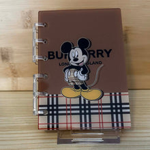Load image into Gallery viewer, Designer Inspired Acrylic Loose-leaf Cover Notebook Plastic Binder - Burberry Mouse