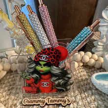 Load image into Gallery viewer, CiCi Grinch Girl - Acrylic Pen/Pencil/Brush Holder