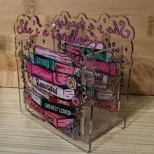 Load image into Gallery viewer, Acrylic Pen/Pencil/Brush Holder - She's a Teacher