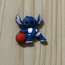 Load image into Gallery viewer, SMan Basketball Blue Silicone Focal Bead