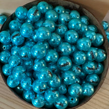 Load image into Gallery viewer, Tif Blue 16mm Acrylic Beads - 5 Count