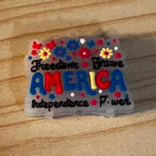 Load image into Gallery viewer, America - Silicone Focal Bead
