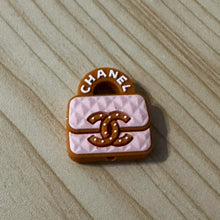 Load image into Gallery viewer, CiCi Pink Purse Silicone Focal Bead