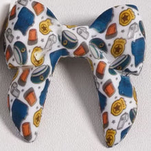 Load image into Gallery viewer, 3D Cartoon Printed Bow Silicone Focal Beads 40*40mm - 15 Different Prints