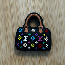 Load image into Gallery viewer, Love Black Multi Color Silicone Focal Bead