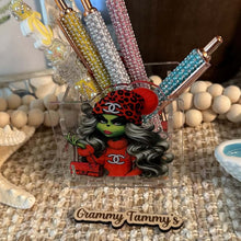 Load image into Gallery viewer, CiCi Grinch Girl - Acrylic Pen/Pencil/Brush Holder