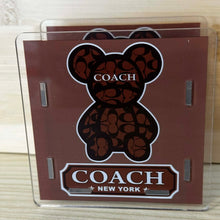 Load image into Gallery viewer, Acrylic Pen/Pencil/Brush Holder - Co@ch Brown Bear
