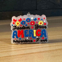 Load image into Gallery viewer, America - Silicone Focal Bead