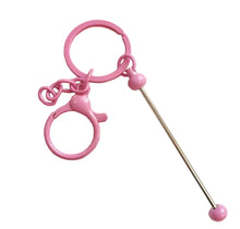 Load image into Gallery viewer, Beadable Keychain Bars with Chain - Many Colors Available