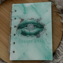Load image into Gallery viewer, Designer inspired Acrylic Loose-leaf Cover Notebook - Tif Ring