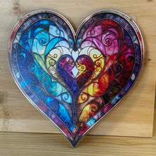 Load image into Gallery viewer, Acrylic Suncatcher with Chain - Large - Heart