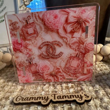 Load image into Gallery viewer, CiCi Pink Perfume & Pearls - Acrylic Pen/Pencil/Brush Holder