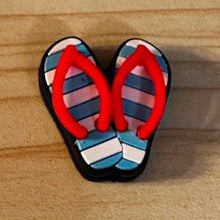Load image into Gallery viewer, Flip Flop Silicone Focal Beads