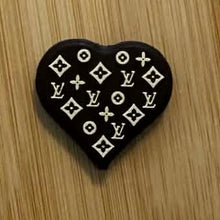 Load image into Gallery viewer, Love Brown Heart - Silicone Focal Bead