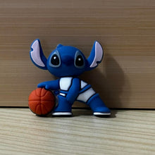 Load image into Gallery viewer, SMan Basketball Blue Silicone Focal Bead
