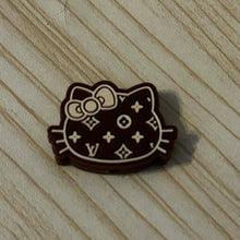 Load image into Gallery viewer, Love Kitty Brown - Silicone Focal Bead