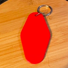Load image into Gallery viewer, Plastic Hotel Blank Keychain Multiple Color Options