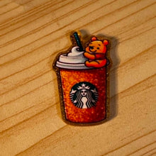 Load image into Gallery viewer, Pooh Coffee Cup - Gold Glittery Flatback