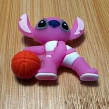 Load image into Gallery viewer, Sman Pink Basketball - Silicone Focal Bead