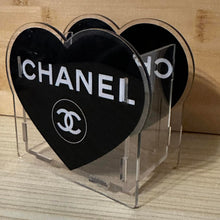 Load image into Gallery viewer, ACRYLIC PEN/PENCIL/MAKE UP BRUSHES HOLDER - CiCi Black Heart