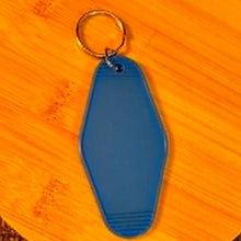Load image into Gallery viewer, Plastic Hotel Blank Keychain Multiple Color Options