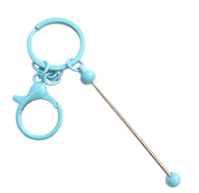 Load image into Gallery viewer, Beadable Keychain Bars with Chain - Many Colors Available