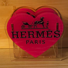 Load image into Gallery viewer, Herm Pink Heart - Acrylic Pen/Pencil/Bush Holder