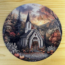 Load image into Gallery viewer, Round Creative Tin Sign - 7.87 inches - Church