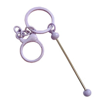 Load image into Gallery viewer, Beadable Keychain Bars with Chain - Many Colors Available