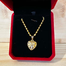 Load image into Gallery viewer, Dubai 24K Gold Plated Necklace - Size 18" Heart Pendant