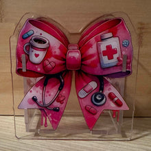 Load image into Gallery viewer, Acrylic Pen/Pencil/Brush Holder - Nurse Ribbon
