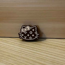 Load image into Gallery viewer, Love Kitty Brown - Silicone Focal Bead
