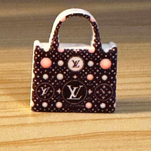 Load image into Gallery viewer, Love Purse - Black with Pink & White Dots