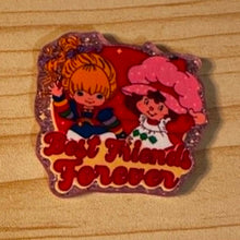 Load image into Gallery viewer, Best Friends Forever - Pink Glittery Flatback