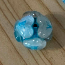 Load image into Gallery viewer, Love 20mm Fancy Acrylic Heart - Blue - 5 Count