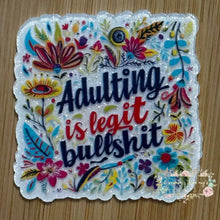 Load image into Gallery viewer, ACRYLIC FLATBACK - Adulting Glitter Flatback