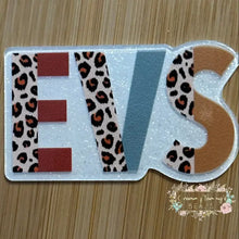 Load image into Gallery viewer, Acrylic Flatback - EVS White Glitter Glitter Flatback