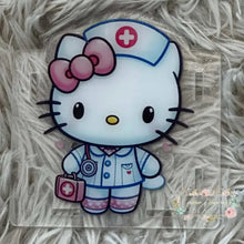 Load image into Gallery viewer, Acrylic Pen/Pencil/Brush Holder - Kitty Nurse Pen holder