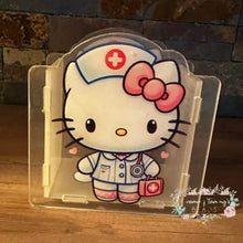 Load image into Gallery viewer, Acrylic Pen/Pencil/Brush Holder - Kitty Nurse Pen holder