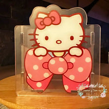 Load image into Gallery viewer, PREORDER Acrylic Pen/Pencil/Brush Holder - Kittt with Pink Bow PREORDER