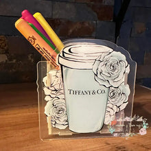 Load image into Gallery viewer, Acrylic Pen/Pencil/Brush Holder - Tiffany Pen holder