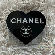 Load image into Gallery viewer, ACRYLIC PEN/PENCIL/MAKE UP BRUSHES HOLDER - CiCi Black Heart Acrylic Pen/Pencil/Brush Holder