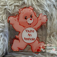 Load image into Gallery viewer, ACRYLIC PEN/PENCIL/MAKE UP BRUSHES HOLDER - Swearbear #7 Pink Acrylic Pen/Pencil/Brush Holder