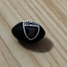 Load image into Gallery viewer, 3D Raiders Football Silicone Focal Bead