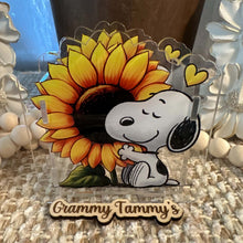 Load image into Gallery viewer, Snoop Sunflower - Acrylic Pen/Pencil/Brush Holder