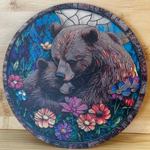 Load image into Gallery viewer, Acrylic Suncatcher with Chain - Large - Mama & Baby Bear