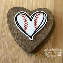 Load image into Gallery viewer, Baseball Heart #1 Acrylic Flatback Flatback