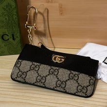 Load image into Gallery viewer, GiGi Grey Zipper Coin Purse Keychain
