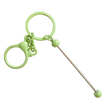 Load image into Gallery viewer, Beadable Keychain Bars with Chain - Many Colors Available