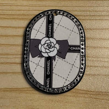 Load image into Gallery viewer, Embossed Acrylic Charm - Double Sided - CiCi Large Flower & Bow